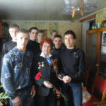 Студенты группы 16ТС посетили участника и ветерана ВОВ
